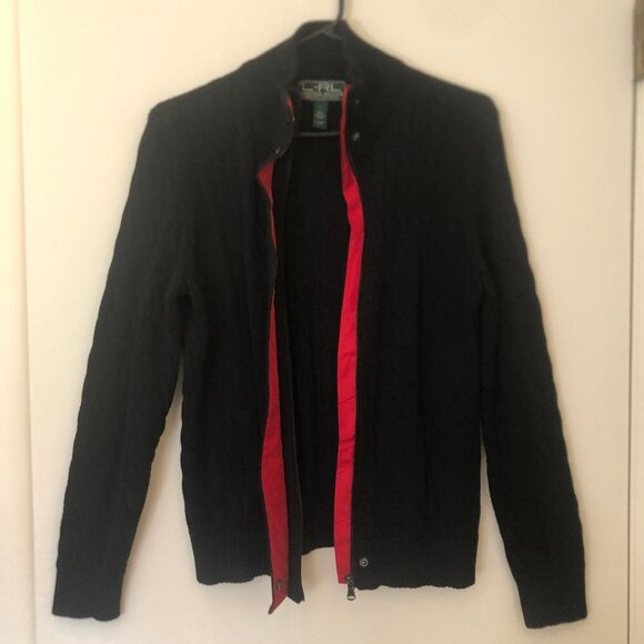NEW (NWOT) Lauren Ralph Lauren Active zippered mock-neck sweater sz L - Picture 2 of 7